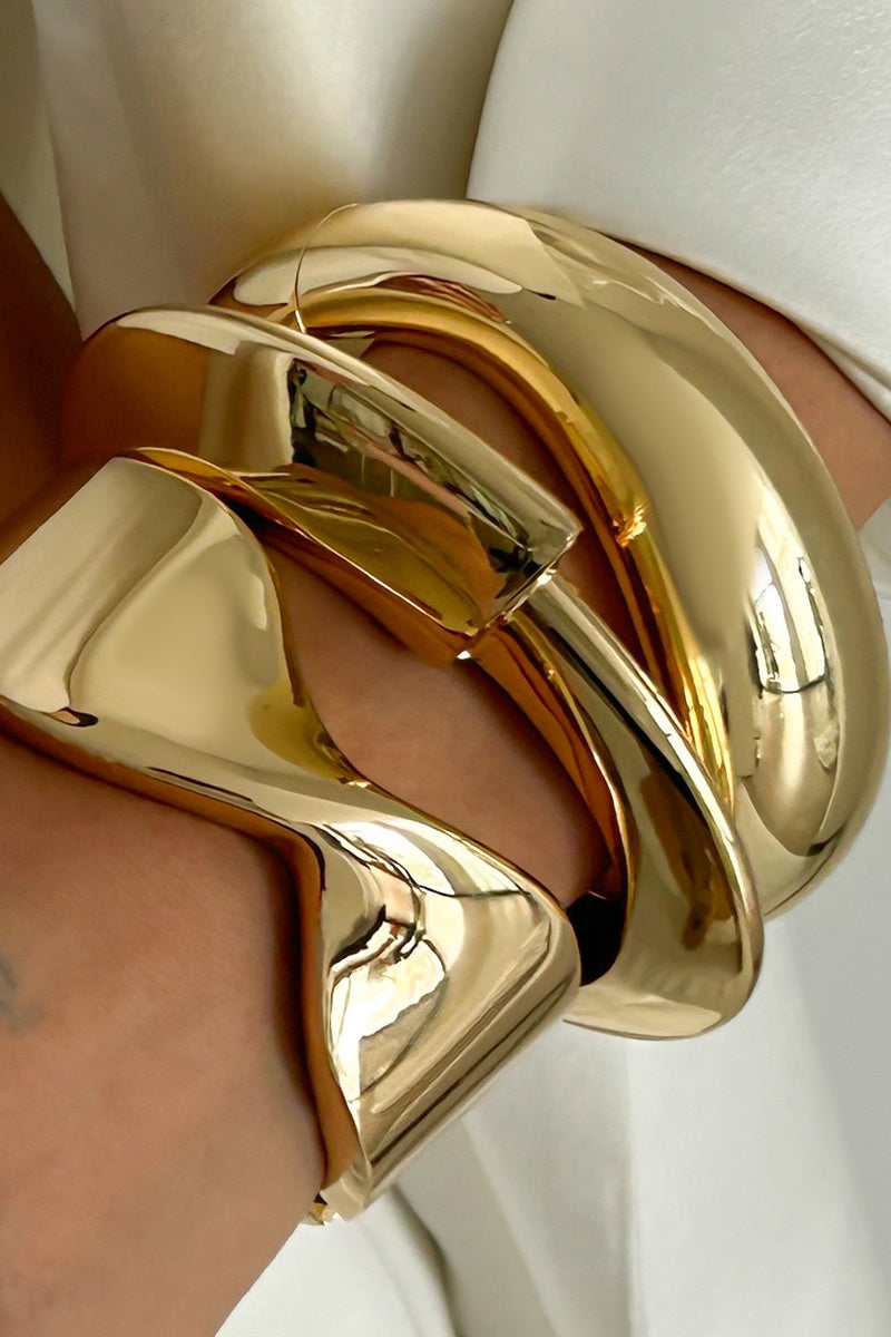 Irregular Shape Metal Bangle