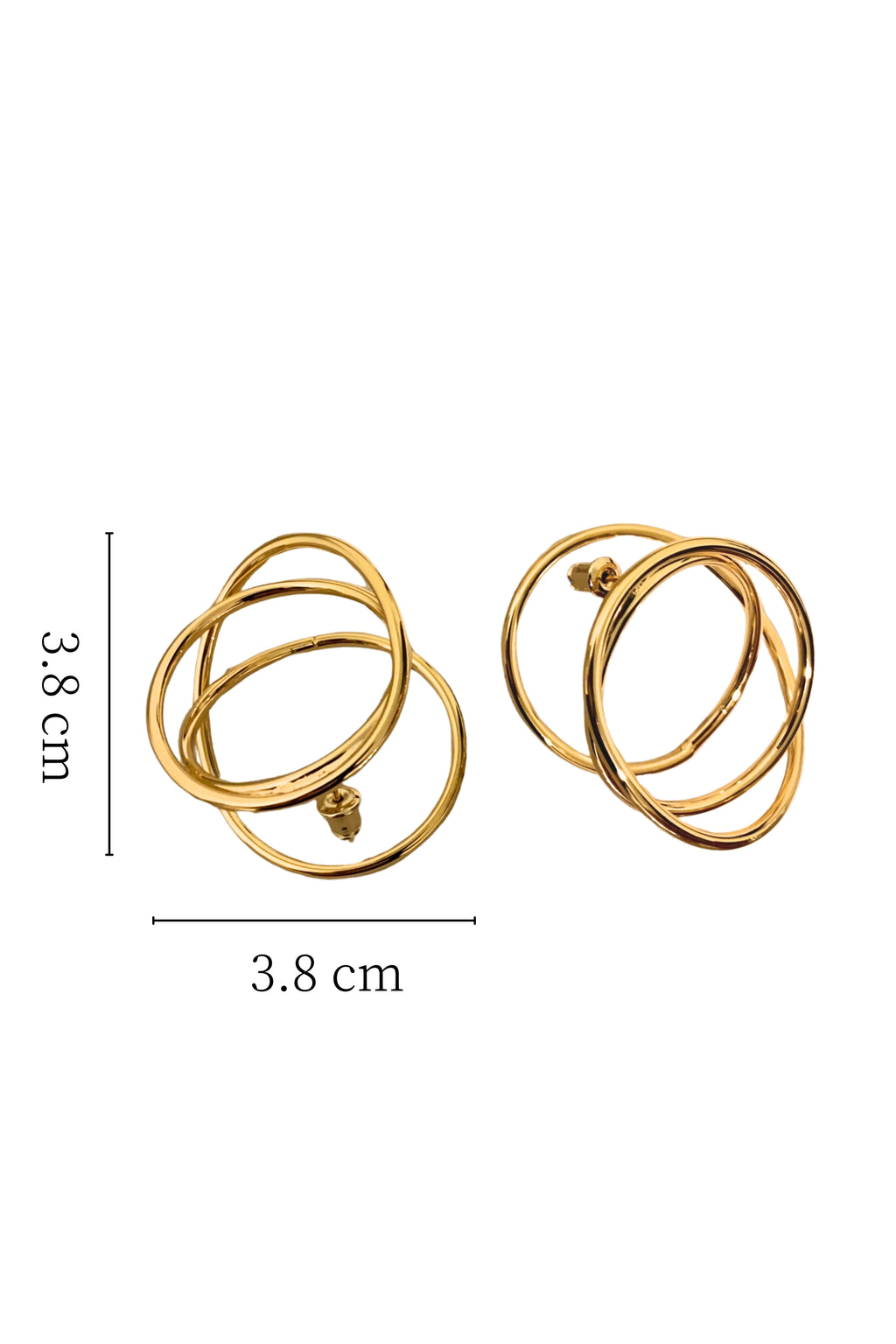 Asymmetrical Loop Dangle Earrings