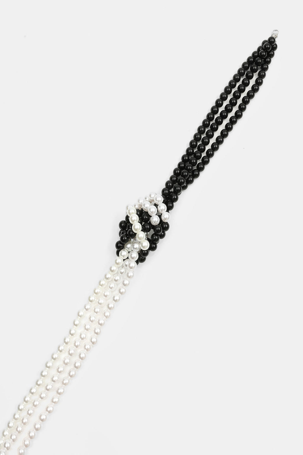 Faux Pearl Warp Necklace