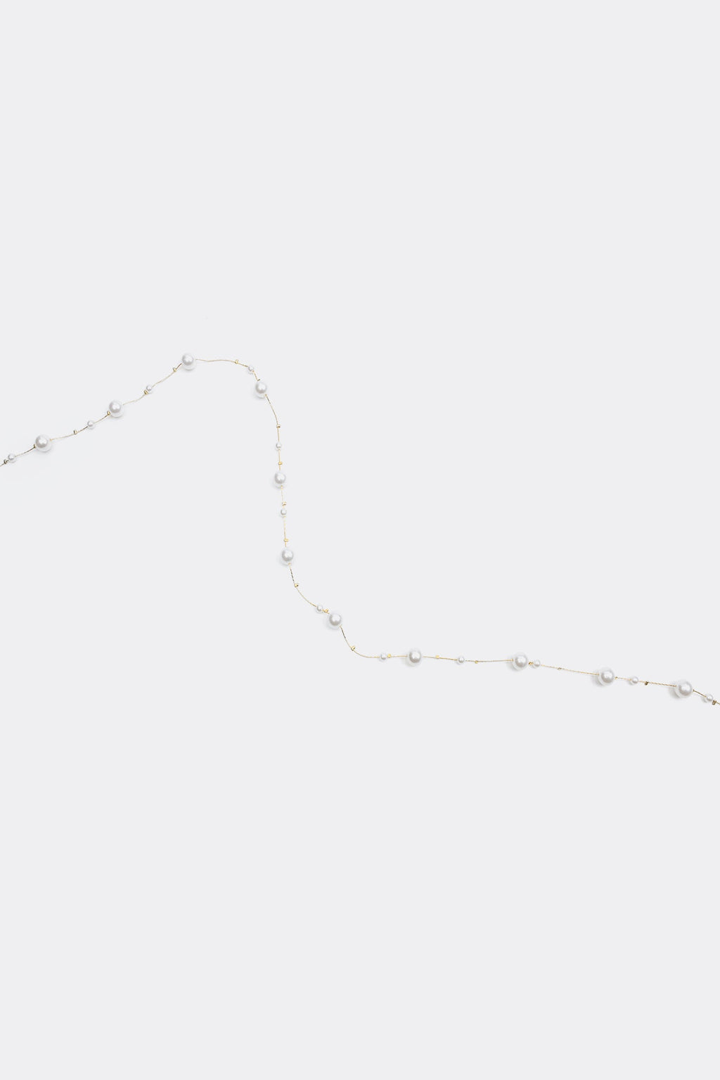 Faux Pearl Long Necklace