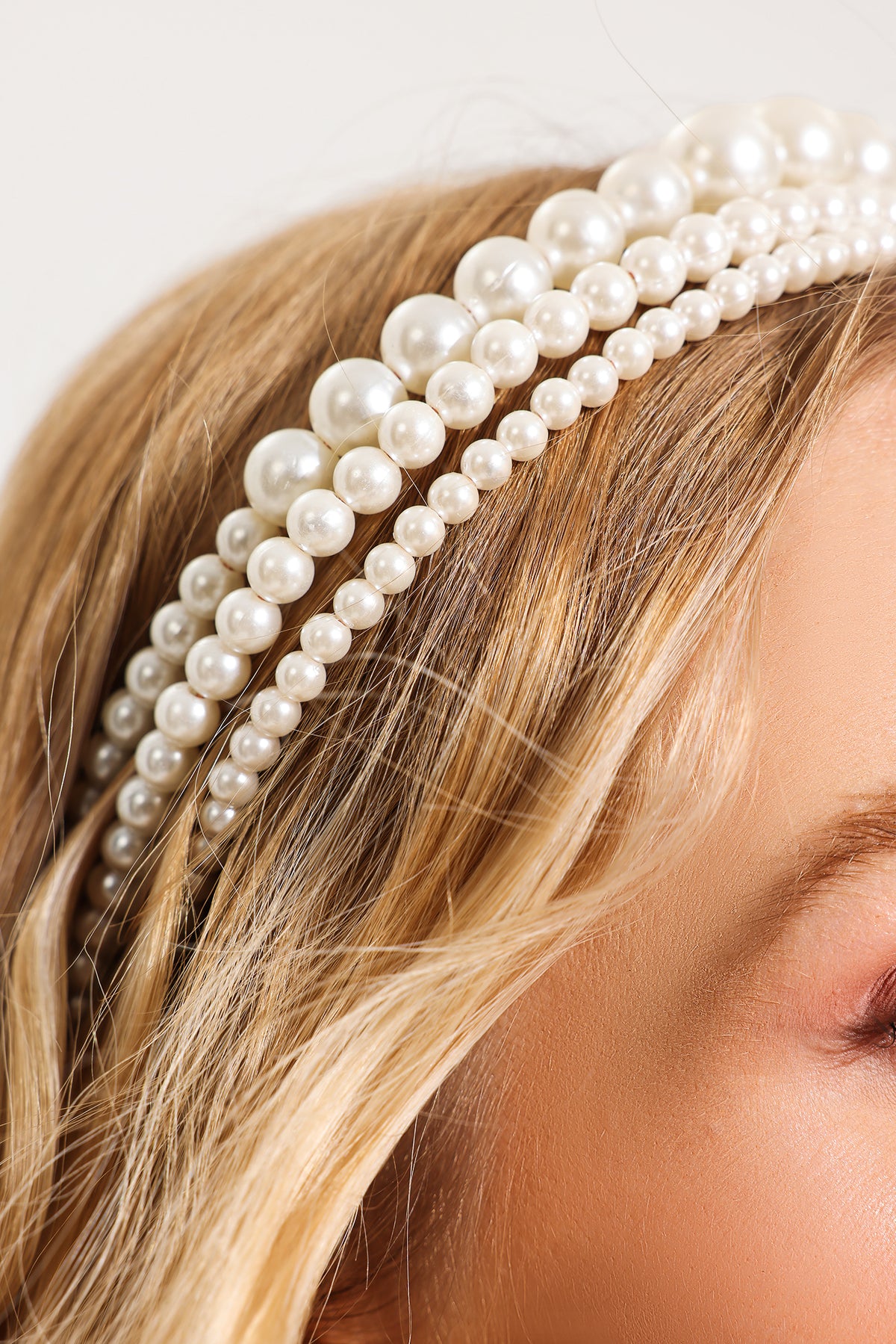 Multi Layered Pearl Headband