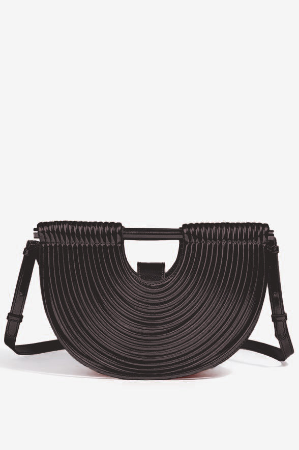 PU Semi-Circular Woven Bag