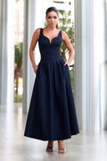 Cyra Black Slip Dress