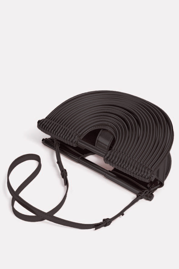 PU Semi-Circular Woven Bag