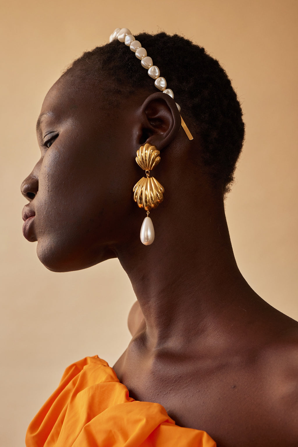 Scallops Pearl Earrings