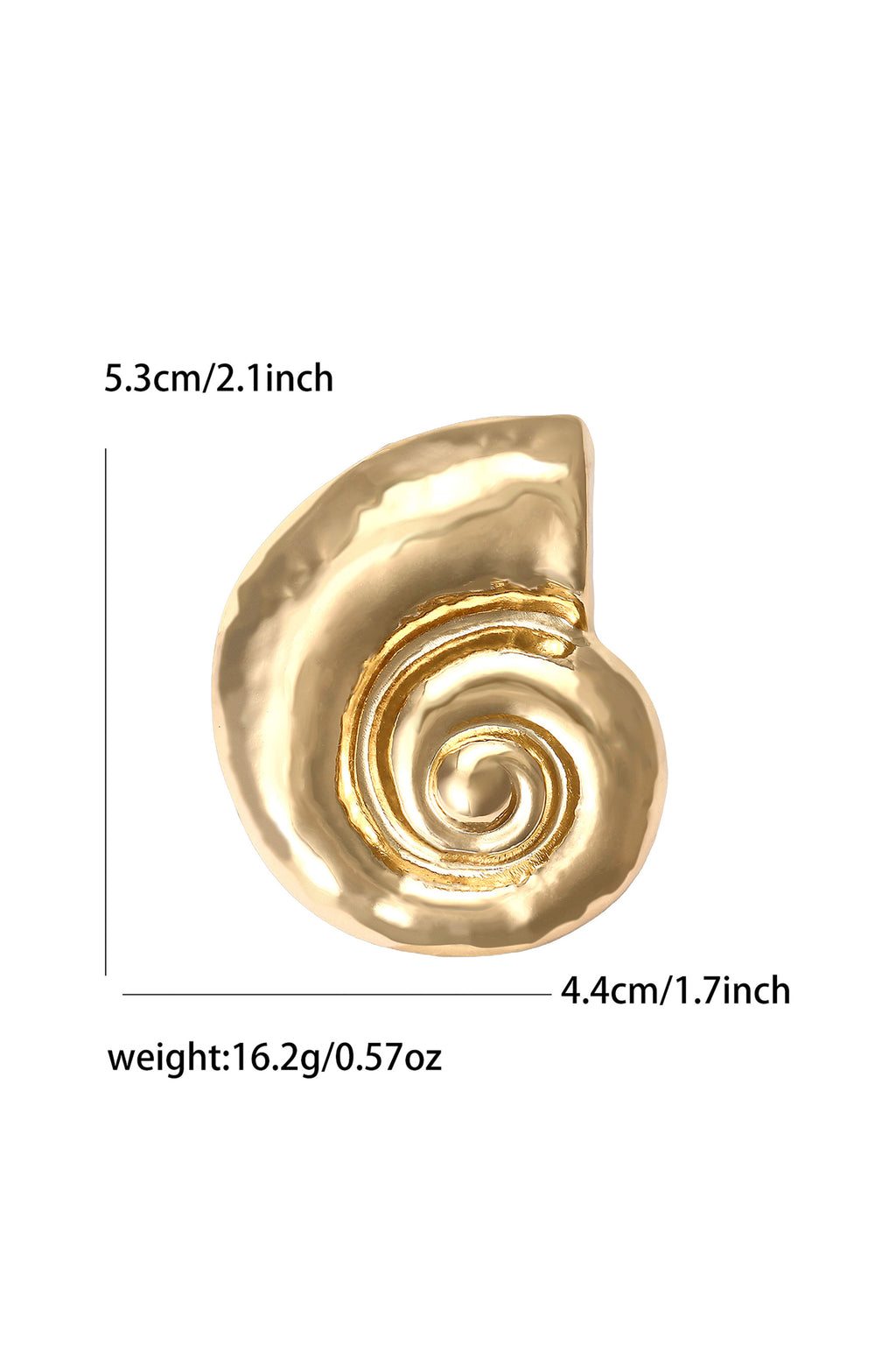 Spiral Shell Brooch