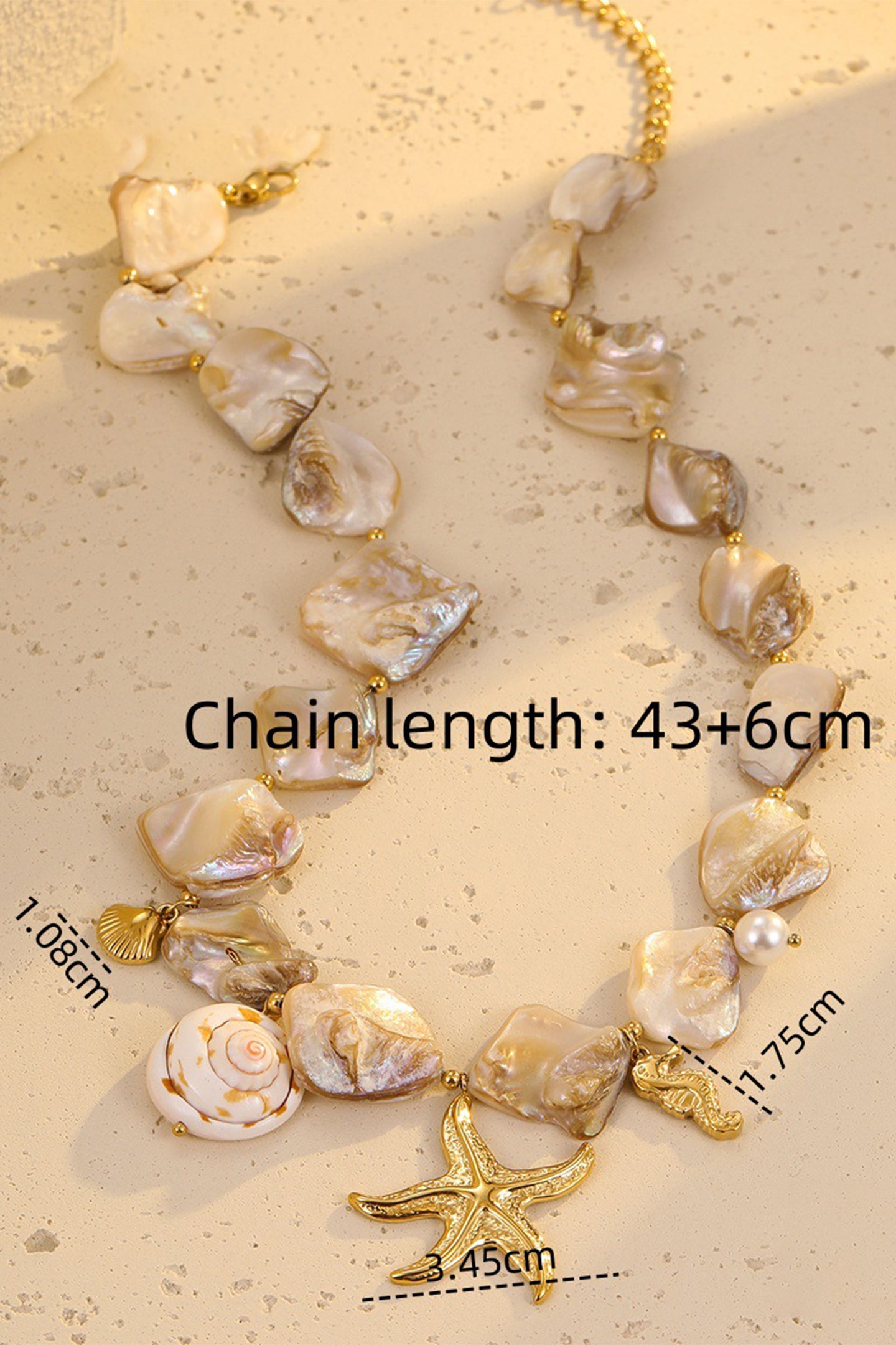 Starfish Charm Necklace