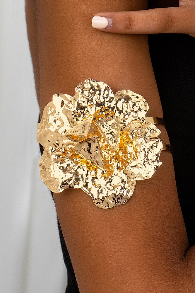 Metal Flower Arm Cuff