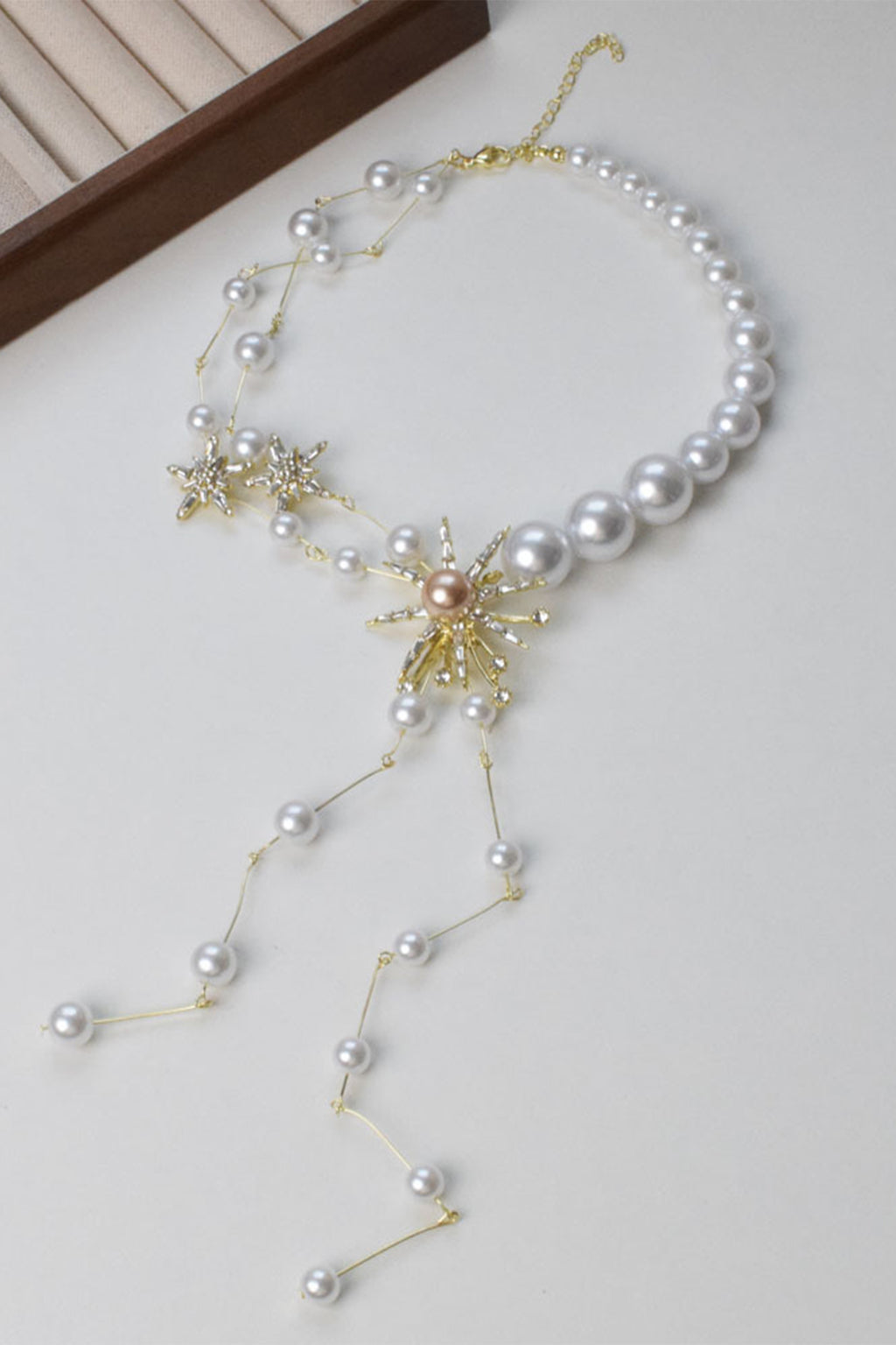 Starlight Pearl Tassel Necklace