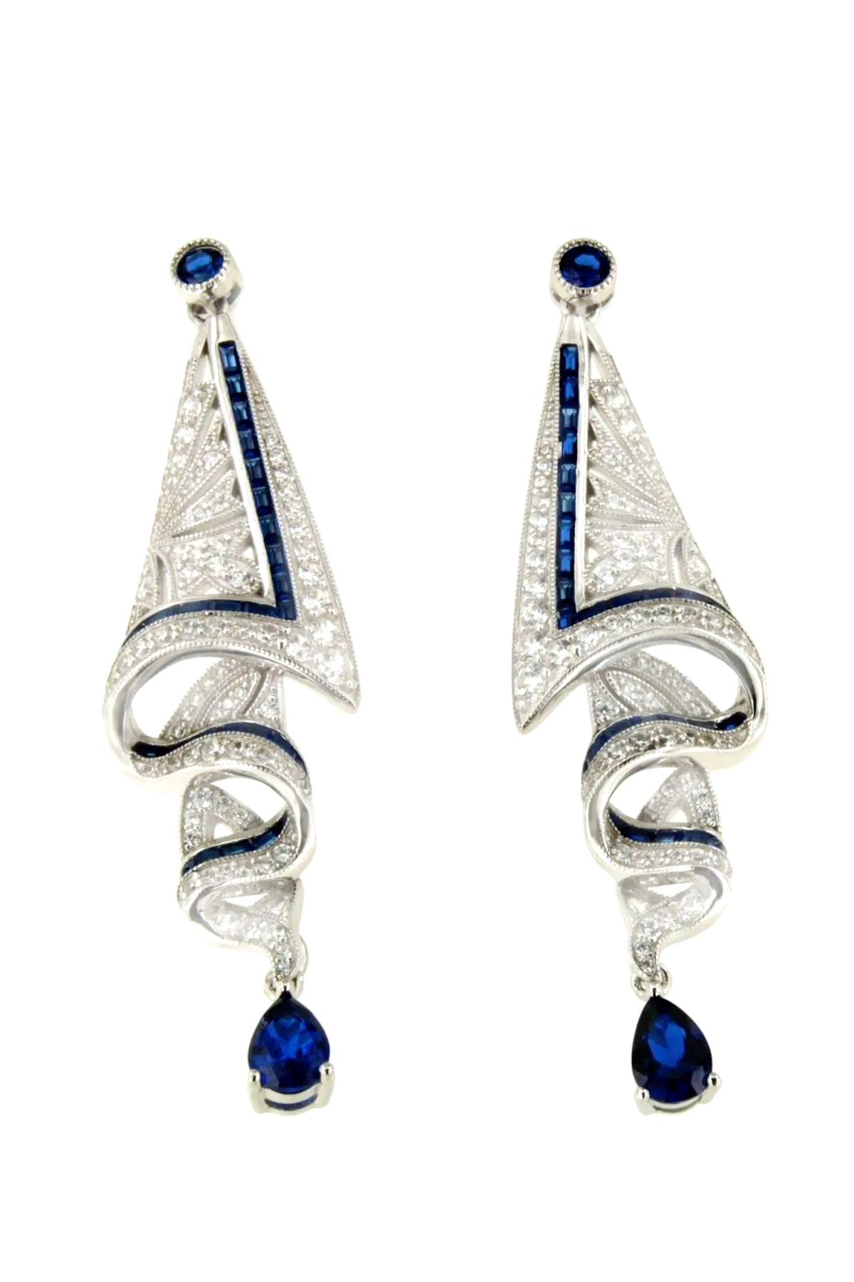 Vintage Gemstone Dangle Earrings