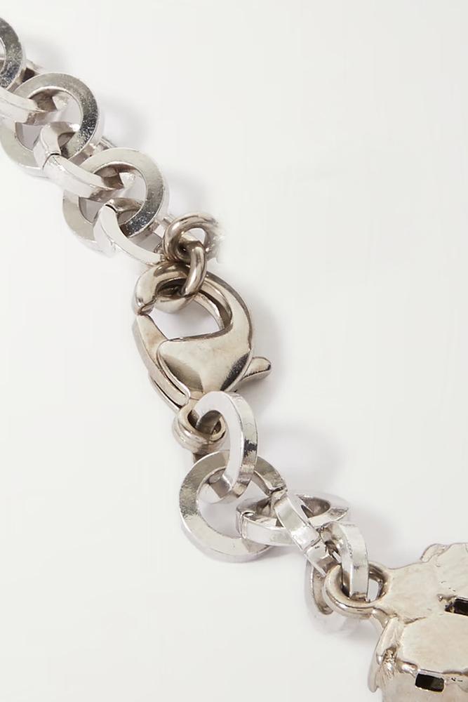 Faux Pearl Rhinestone Teardrop Choker