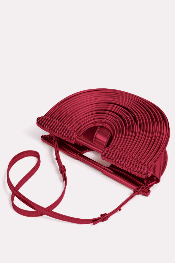 PU Semi-Circular Woven Bag