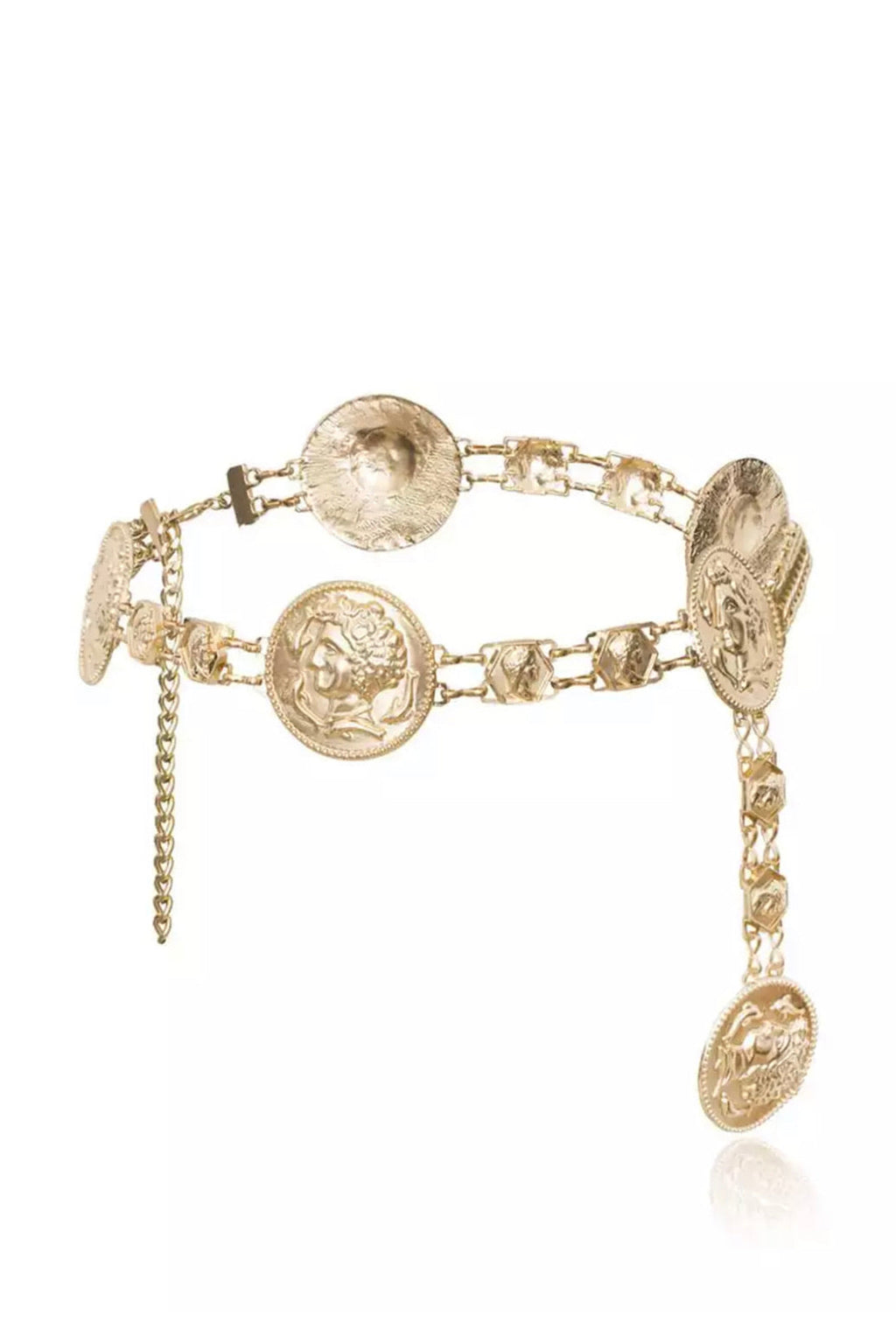 Vintage Portrait Pendant Chain Belt