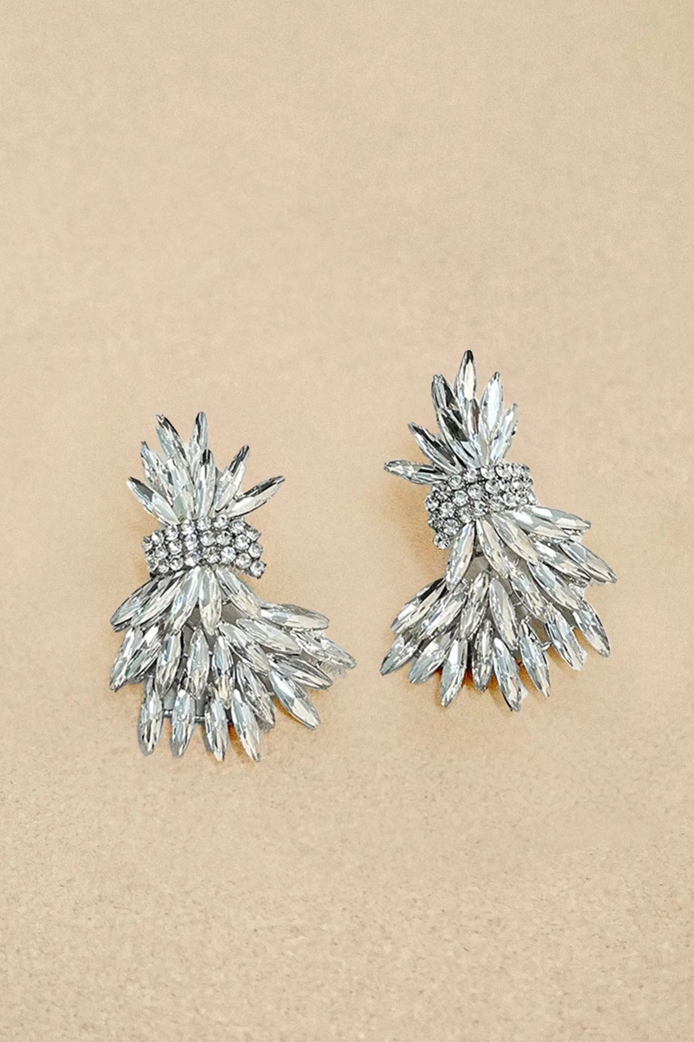 Marquise Cut Crystal Earrings