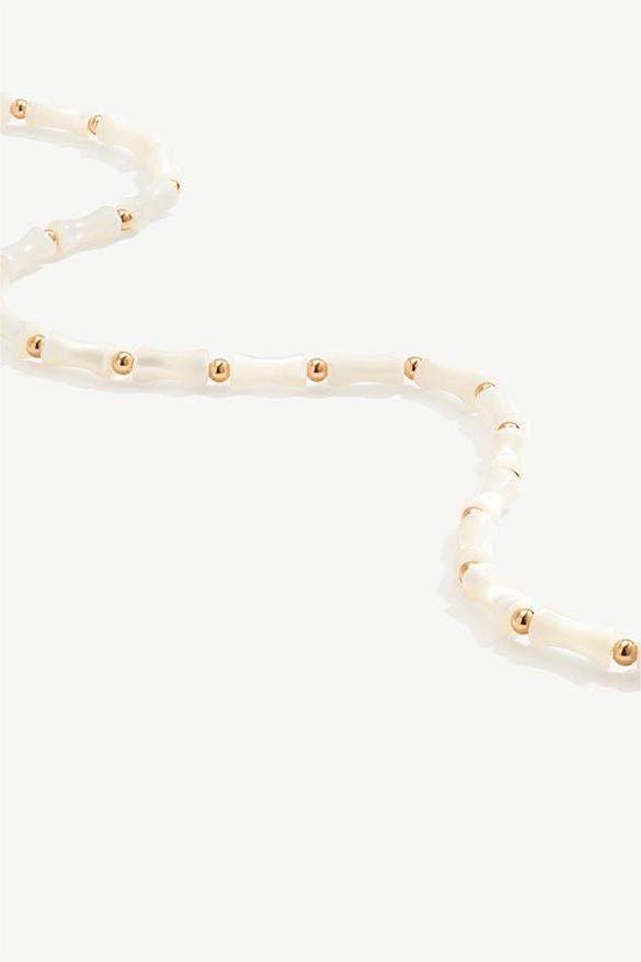 Natural Pearl Bamboo Necklace